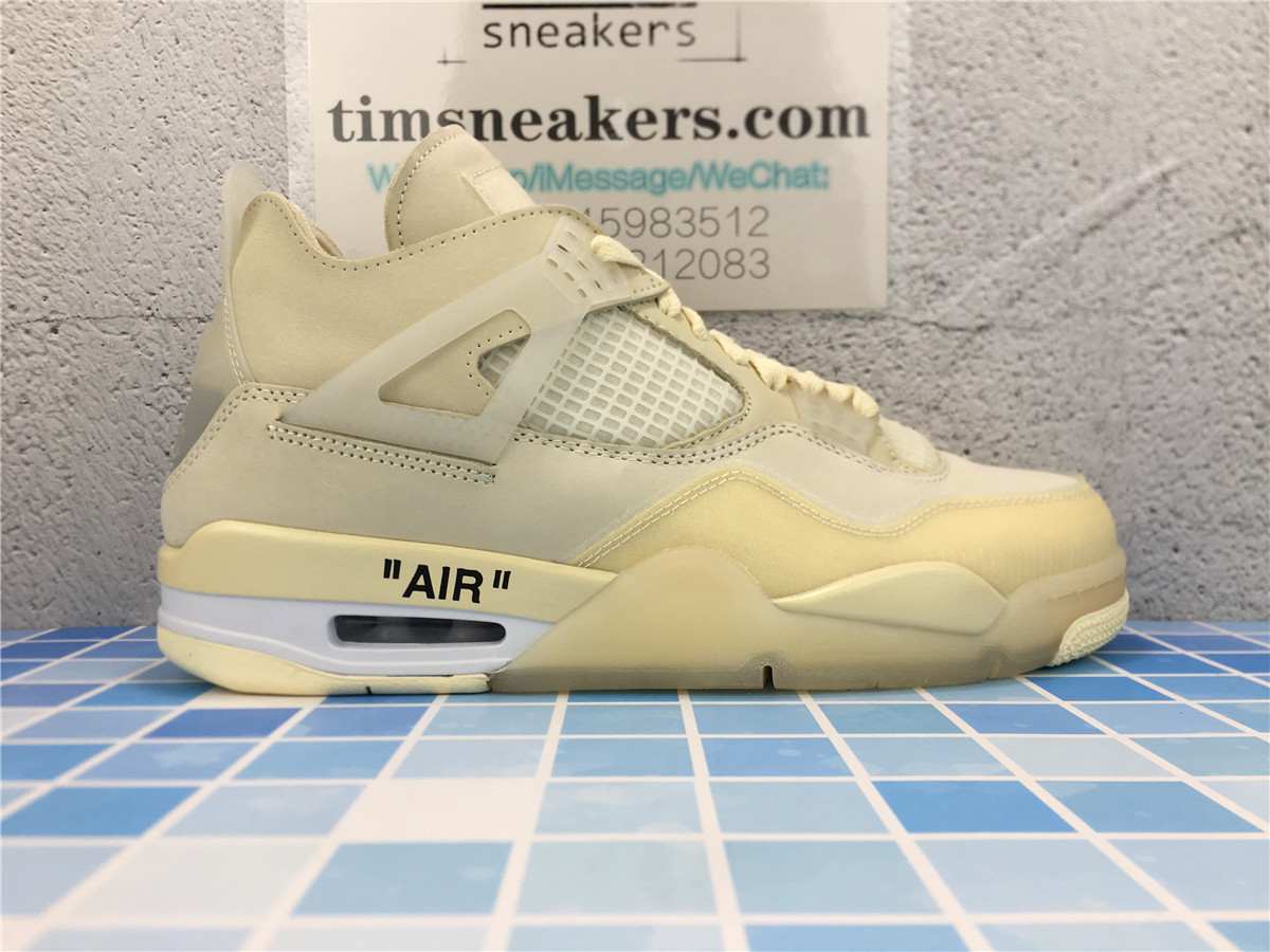 New batch Off-White x Wmns Air Jordan 4 SP Sail CV9388-100